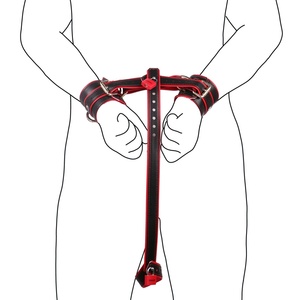 DV9001 Juego de Sujeción de Testículos y Muñecas para Juegos Gay, Correas de Cuero Vegano, Set BDSM para Parejas, Juego de Bondage con Bolsa de Almacenamiento Ideal para Viajes - Product Image 3