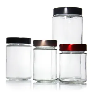 Etichetta personalizzata 2Oz 6Oz 10Oz cilindro Bee Storage barattolo di vetro miele per pacchetto miele