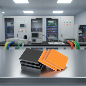 Pannello Fenolico Personalizzato per Isolamento Elettrico, Colore Nero/Rosso-Arancio, Durezza Shore 80, Utilizzo <span class=keywords><strong>Legno</strong></span> Incollato Elettricamente - Product Image 2