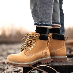 High End Wheat Men's Industrial Labor protection <strong>Function</strong> <strong>Shoes</strong> with Lightweight Rubber Outsole - Product Image 1