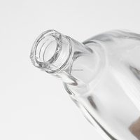 Bouteille personnalisée de 30 ml en verre bleu en forme de diamant avec bouchon en liège pour whisky, vodka, brandy, gin, rhum, tequila, liqueur et spiritueux