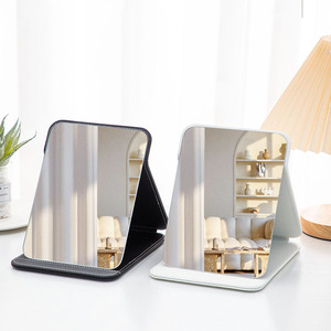 Zonyin Bán hàng nóng lớn màu đen trắng hồng gấp du lịch gương PU xách tay có thể điều chỉnh hình chữ nhật lớn Vanity gương cho du lịch - Product Image 3