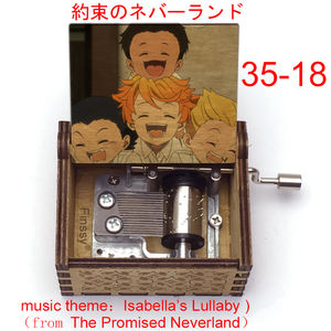 Kotak Musik Kayu Anime The Promised Neverland Emma Ray Lagu Kustom Isabella's Lullaby Kotak Musik Putar Manual 35 - Product Image 5