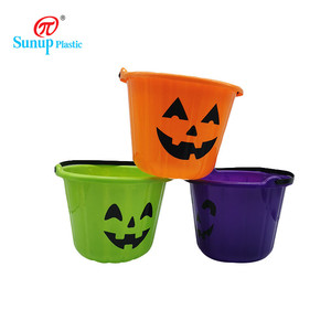 Cubo <span class=keywords><strong>de</strong></span> <span class=keywords><strong>Halloween</strong></span> con forma <span class=keywords><strong>de</strong></span> <span class=keywords><strong>calabaza</strong></span> para dulces, diferentes caras - Product Image 6