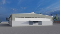 Estructura de Acero Prefabricada de Calibre Ligero para Almacenamiento, Garaje, Construcción Metálica, Edificio de Estructura de Acero Personalizado