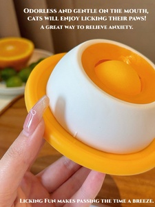 จานอาหารสัตว์เลี้ยงแบบกันพลิก ช่วยให้กินช้าลง ของเล่นแมวแบบกันกัด ทนทาน น้ำหนักเบา ช่วยลดความเครียด <span class=keywords><strong>แมว</strong></span>สามารถเลียเองได้ - Product Image 2
