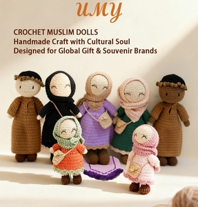 Juguetes Islámicos Palestinos, Muñeca Tejida con Hiyab Musulmán, Regalo de Eid - Product Image 4