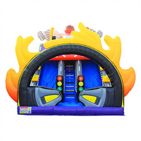 WINSUN Toboggan Gonflable Sec Thème Parc de Jeux Publics Style Crazy Racing en PVC pour Centres Commerciaux et Jardins, Utilisation en Parc de Trampoline Haut de Gamme