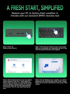 Mini PC <span class=keywords><strong>Bmax</strong></span> B6 Plus con Intel Core I3 (i3-1000NG4), 12GB LPDDR4, 512GB SSD NVMe, Grafica Intel Iris Plus, Display Triplo 4K, Windows 11 - Product Image 4