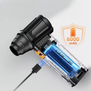 Le nouveau ventilateur portable rechargeable à affichage numérique à quatre vitesses, pour l'extérieur et l'intérieur, est conçu pour l'élimination de la neige et de la poussière. - Product Image 1