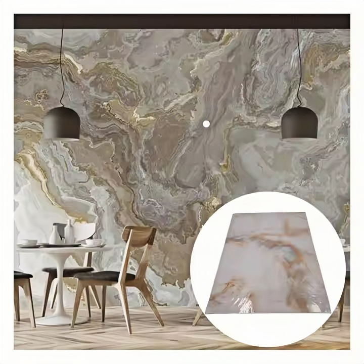 Classic European PVC UV Design Moisture-Proof Anti-Static Wall Panels Boards for Warehouses Villas Staircases Graphic Design