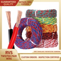 Cable de Cobre Libre de Oxígeno Resistente al Fuego RVS de 2 Núcleos, Multitamaño, con Aislamiento de PVC, Par Trenzado, Directo de Fábrica, para Complejos Residenciales
