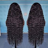 Perruque Bouclée Birmane Brute, Perruque Frontale en Dentelle Full HD 30 Pouces, Fournisseur en Gros, Perruques de Cheveux Humains Vierges Bruts Vietnamiens Originaux Grade 12A