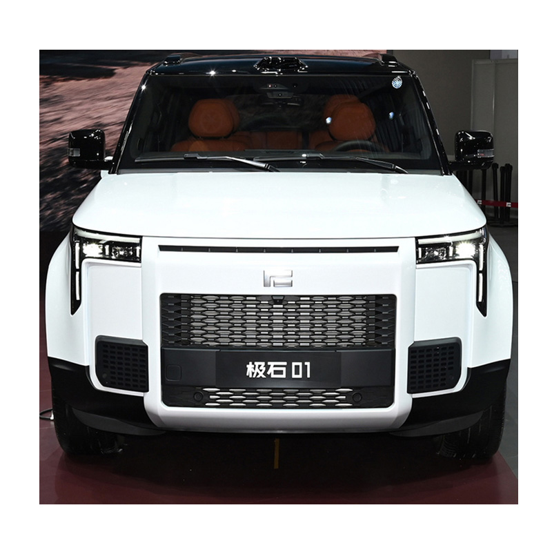 Белый удлиненный автомобиль 2025 Rox 01, 6 мест, внедорожник, Rox01, полный вариант, английское и арабское издание, Rox 01, гибридный камень, цена в ОАЭ