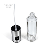 304 Stainless Steel 100ml kaca cuka zaitun penyemprot minyak botol dapur kabut pompa semprot minyak Pot untuk Salad BBQ memasak