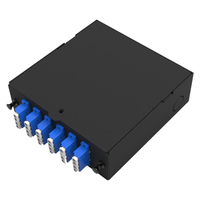 Industrielle 35mm DIN-150 Schiene 24-adrige FTTH 4-Port optische Kabel klemmen box Mini ODF SC FTTX ODB Box Glasfaser 1 Jahr