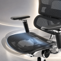 Silla de Oficina Ergonómica Moderna de Malla de Alta Calidad al por Mayor, Giratoria, Extensible, Plegable, Ajustable, de PU, para Uso Comercial y Hospitalario