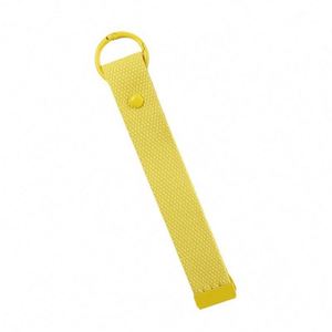 Llavero de tela personalizado de alta calidad y resistencia al por mayor con logotipo bordado para equipaje, colgante de llavero con hebilla - Product Image 5