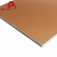A2 Paneles compuestos de aluminio ignífugos Material de construcción Curtion Revestimiento de paredes Fachada Ignífugo ACM