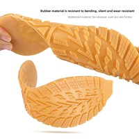 Semelles de rechange en caoutchouc antidérapantes pour chaussures et bottes, 5 mm d'épaisseur, à découper sur mesure