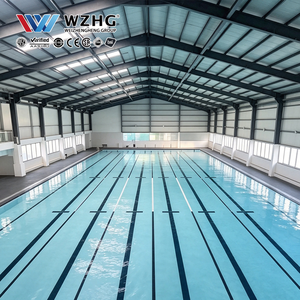Bâtiments de piscines municipales avec structures en acier préfabriquées pour les projets de loisirs urbains et les programmes sportifs locaux - Product Image 1