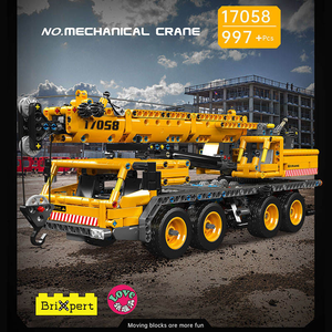 Mould King 17058S 1020 Uds ingeniería Serie grúa mecánica camión coche ladrillos modelo técnico juguete educativo Festival regalo - Product Image 2