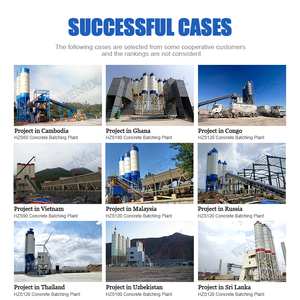 Hzs เครื่องผสมคอนกรีต90 m3/ชม. เครื่องผสมคอนกรีตพร้อมสายการผลิตผสมคอนกรีต90ลูกบาศก์เมตรใหม่ - Product Image 2