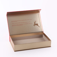 Boîte cadeau rigide en forme de livre magnétique personnalisée, boîte en papier rigide à ouverture rabattable, emballage de luxe pour cosmétiques, cils, bijoux, quatre couleurs