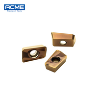Plaquettes de fraisage en carbure de tungstène haute résistance aux chocs APMT1135PDER-H2 avec revêtement PVD composite NANO pour une finition de surface excellente