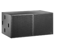 Système de sonorisation PA avec enceintes line array passives haute définition, double subwoofer de 18 pouces, 1200W/2400W, utilisation professionnelle en extérieur