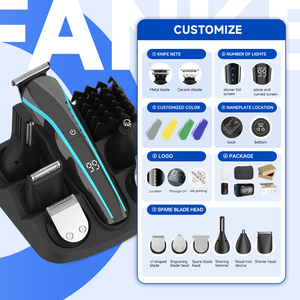 Fanke Grooming Bộ Dụng Cụ Chuyên Nghiệp Có Thể Sạc Lại Đa Chức Năng Cơ Thể Tóc Clipper Râu Và Mũi Tông Đơ Cho Nam Giới - Product Image 2