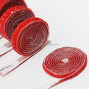 도매 10mm, 15mm, 20mm, 30mm 레진 라인스톤 장식용 DIY 자가 접착 크리스탈 스트립 - Product Image 5