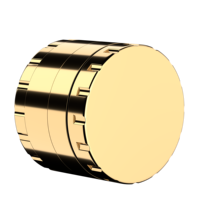 Grand broyeur d'herbes manuel en acier inoxydable de 63mm et 4 pièces d'accessoires pour fumer en métal personnalisé vente en gros
