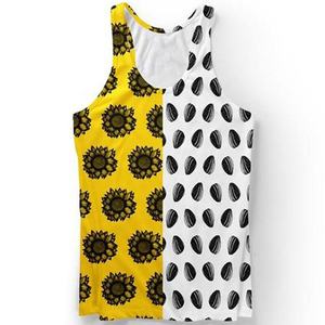 men's tank top polyester 2 color sublimation casual tank top workout - Product Image 3