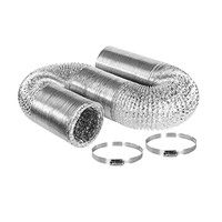 Tuyau flexible en aluminium pour conduits d'air, tube de ventilation isolé, tube d'échappement HVAC