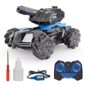 Jouet de réservoir RC véhicule électronique <span class=keywords><strong>télécommandé</strong></span> pour enfants cadeaux Air doux <span class=keywords><strong>BB</strong></span> balle pulvérisation d'eau cible de tir - Product Image 1