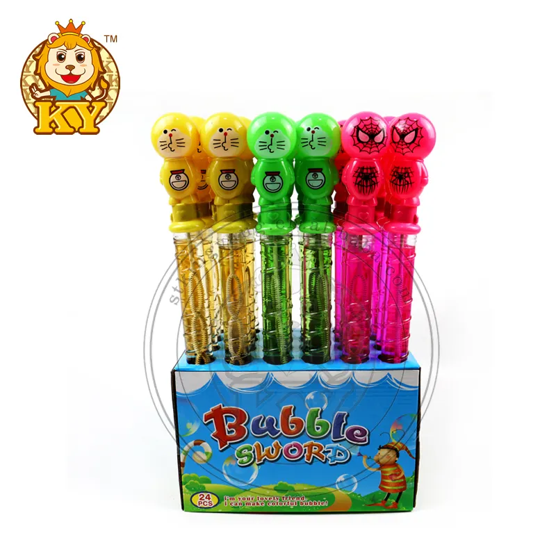 Produttore all'ingrosso di bolle di plastica giocattoli animali bambini sapone acqua bacchetta che soffia colpo a forma di cartone animato bastone magico giocattoli a bolle
