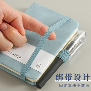 Libreta de Bolsillo A6 con Cubierta de Cuero, Mini Diario con Encuadernación Cosida, Cuaderno de Bocetos, Bloc de Notas - Product Image 5