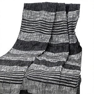 100% Cotton Ultra Soft & Medium Weight <b>Throw</b> Blanket Ideal For All Season Most Popular Striped Blankets Outdoor Indoor Use - Product Image 1