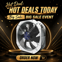 Ventilateur axial EC à économie d'énergie 200 mm 115 W IP55 avec roue en plastique, ventilateur de conduit AC pour équipement industriel, refroidissement de panneaux, OEM Blauberg, garantie 2 ans