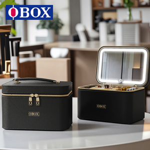 Bolsa de Maquillaje de Viaje OBOX con Espejo HD de 3 Colores para Tatuadores, Organizador de Gran Capacidad para Trabajo de Campo - Product Image 5