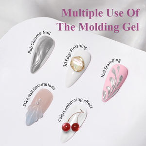 IMTITI <span class=keywords><strong>Gel</strong></span> UV 3D untuk Seni Kuku, <span class=keywords><strong>Gel</strong></span> Pencetak 3D, Bubuk Cermin, Lem Lembut, Plastisin, Pencetakan, Perlengkapan Seni Kuku, <span class=keywords><strong>Gel</strong></span> Top Coat - Product Image 2