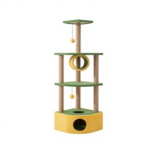Amistar Medea Classic – Premium Multi-Level Jute <b>Cat</b> <b>Tree</b> with Tunnel, Eco-Friendly <b>Cat</b> <b>Tower</b> - Product Image 1