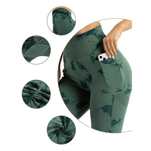 Legging Push up Mujer Avec Poche Leggins Para Mujer Leggings Taille Haute Respirant Fitness Yoga Leggings pour Femmes - Product Image 4