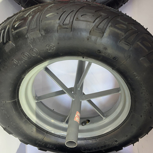 Rueda de goma neumática a prueba de golpes de 16 pulgadas 4,00-8 200kg de capacidad Neumático de aire todo terreno para carro carros de equipaje de mano y de aeropuerto - Product Image 2