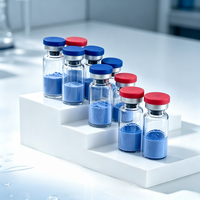 Peptide de cuivre bleu GHK-Cu Tripeptide-1 Qualité cosmétique Haute pureté (99%-99,9%) Matière première Poudre lyophilisée Vrac Usine