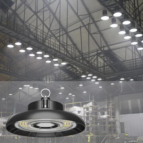 Прочные качественные промышленные лампы Highbay 200 Вт НЛО светодиодные подвесные светильники с датчиком движения
