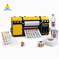 Printer UV DTF A3 30cm 2 Head All in One Printer Stiker UV Plastik PVC Kartu ID XP600 A3 Printer DTF UV Dengan Laminator