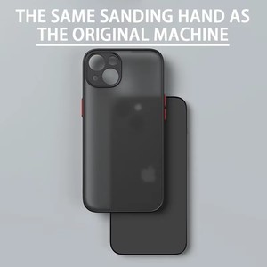 Antichoc Mince Mat Cas Pour iPhone16 15 14 <span class=keywords><strong>13</strong></span> 12 11 Pro Max XR XS 8 Plus Mini Silicone Pare-chocs Clair Dur <span class=keywords><strong>PC</strong></span> <span class=keywords><strong>Housse</strong></span> De Protection - Product Image 5