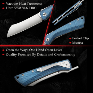 Nuovo caldo stile giapponese moderno <span class=keywords><strong>Higonokami</strong></span> 14C28N coltelli da tasca Clip coltello pieghevole con manico G10 - Product Image 4